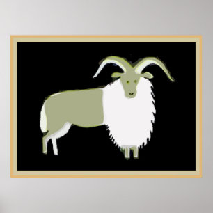 Poster Cabra de montanha velha