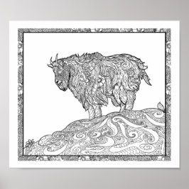 Poster Cabra montanhosa do Alasca