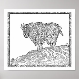 Poster Cabra montanhosa do Alasca