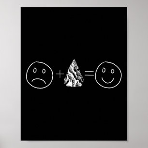 Poster Caça À Arca E Presente De Artefato. Seta Feliz