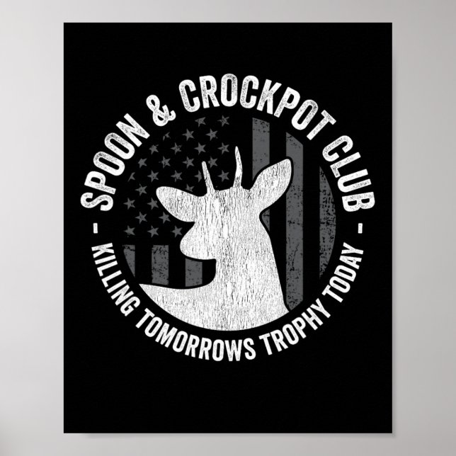 Poster Caça A Caçadores Engraçados De Deer Deer (Frente)