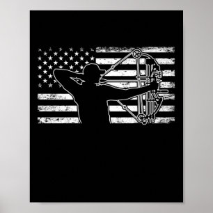 Poster Caça ao Arco-Americano de Bandeiras