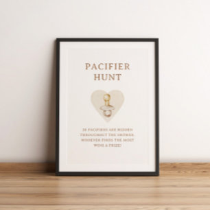 Poster Caça ao Bico de Borracha Festa de Bebê Boho Nurser