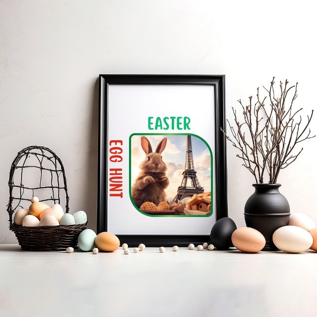 Pôster Caça ao Ovo de Páscoa - Humor (Criador carregado)