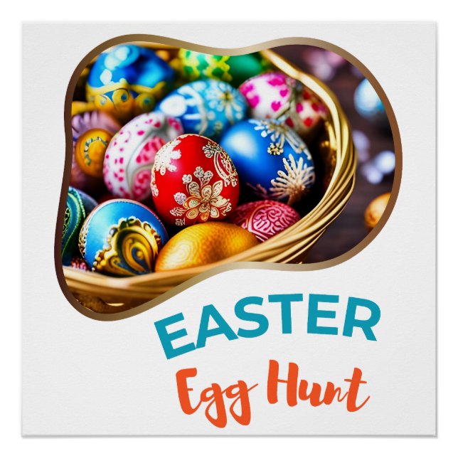 Pôster Caça ao Ovo de Páscoa - Sagrada (Frente)