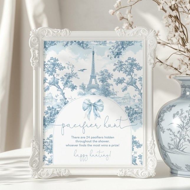 Poster Caça ao Pacificador Toile de Jouy Bonjour bebe (Criador carregado)