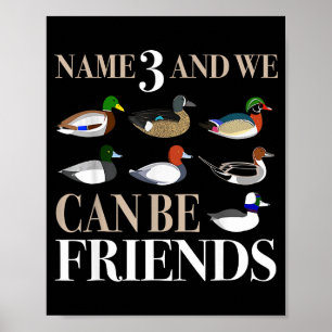 Poster Caça ao Pato Caçadores de Aves Aquáticas Pato Dife