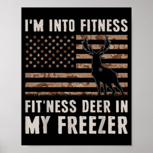 Poster Caça ao Veado Estou em Forma Fit'ness Veado Em Meu