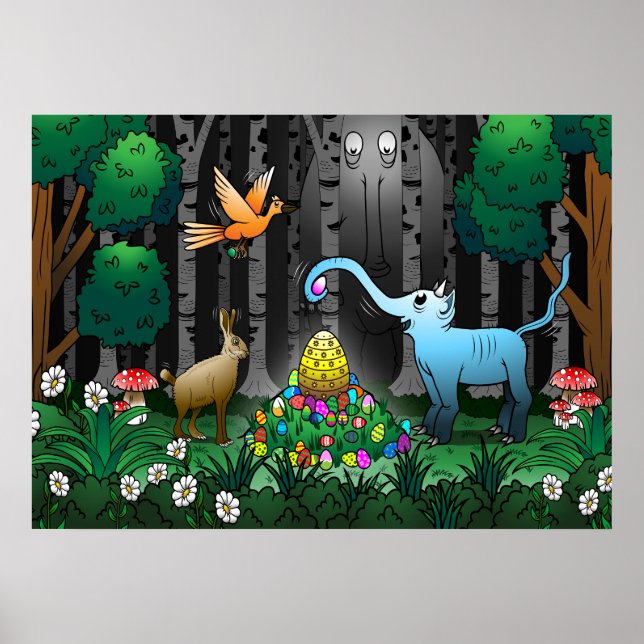 Poster Caça aos Ovos de Páscoa (Frente)