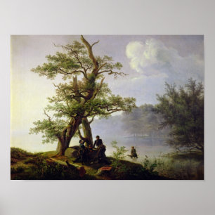 Poster Caça às aves aquáticas, 1828