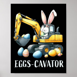 Poster Caça De Ovos De Páscoa Eggscavator Para