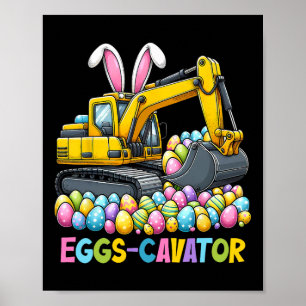 Poster Caça De Ovos De Páscoa Eggscavator Para