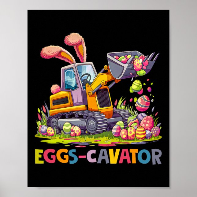 Poster Caça De Ovos De Páscoa Eggscavator Para (Frente)
