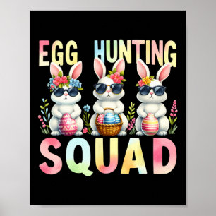 Poster Caça De Ovos Dia De Páscoa De Esquadrão Coelhinho