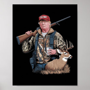 Poster Caça De Trump (Frente E Trás) Faça Caça G