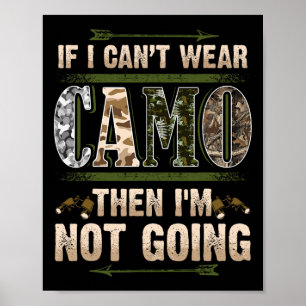 Poster Caça Engraçada Caçadores de Camo Buck Deer Country