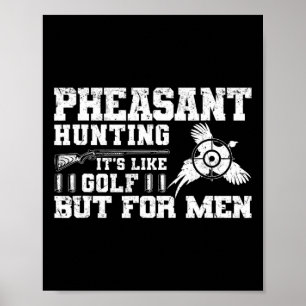 Poster Caça Funny Pheasant
