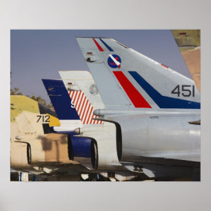 Pôster Caça Kfir construído por israelenses