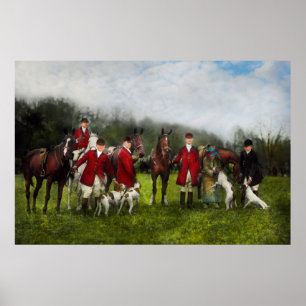 Pôster Caçador - a caça de raposa - Registro-ho 1924