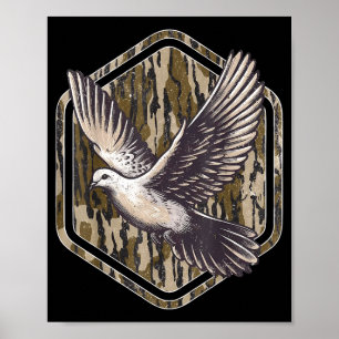 Poster Caçador da Temporada de Caça à Rola Camuflado em T