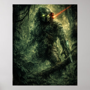 Poster Caçador de Alienígenas de Ficção Científica Guerre