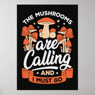 Poster Caçador De Cogumelos Está Chamando