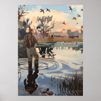 Poster Caçador de época de início de caça