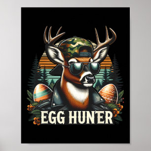 Poster Caçador De Ovos Buck Byckward Boné Deer Caçando Ea