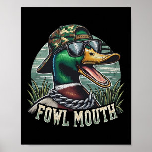 Poster Caçador de Pato Engraçado Camisa Pato de Boca Foga
