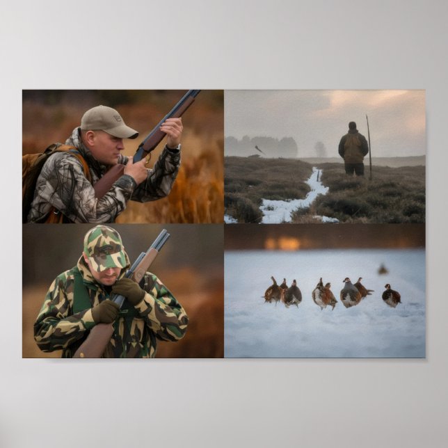 Poster Caçador de recompensas da época de início de caça (Frente)