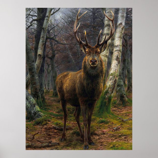 Poster Caçador de Rústicos Vintage (Frente)