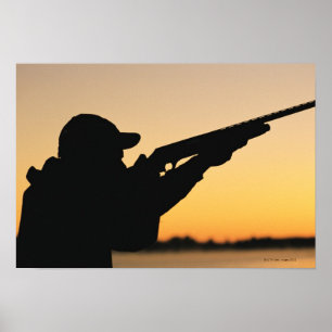 Poster Caçador e arma