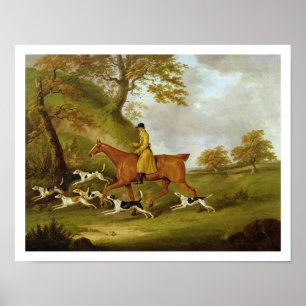 Pôster Caçador e cães, 1809 (óleo em canvas)