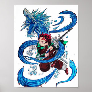 Poster Caçadora de demônios Tanjiro Kamado