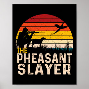 Poster Caçadora de Pheasant - Caçadora de Pássaros