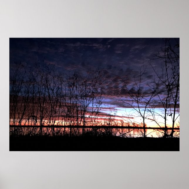 Poster Caçadores de Patos Testemunham o nascer do Sol (Frente)