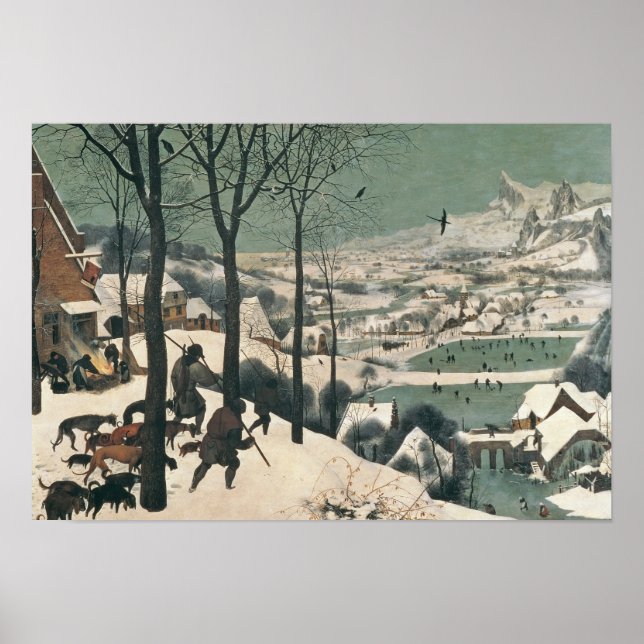 Pôster Caçadores na neve - janeiro de 1565 (Frente)