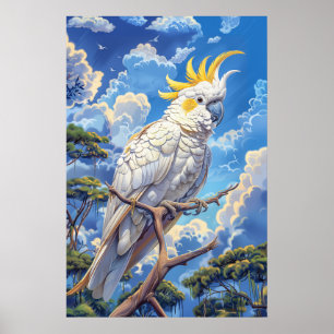 Poster Cacatua-branca