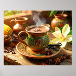 POSTER CACAU - CHOCOLATE QUENTE