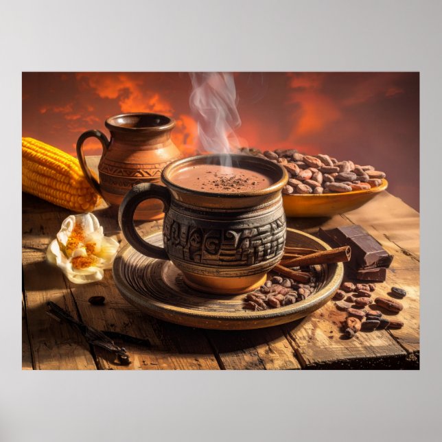 POSTER CACAU - CHOCOLATE QUENTE (Frente)