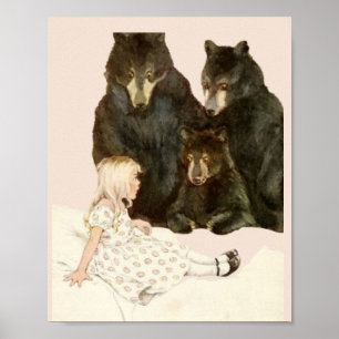 Poster Cachinhos Dourados e as Ilustrações da Imagem de 3