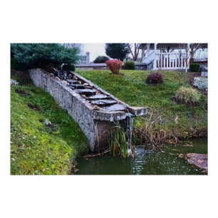 Pôster Cachoeira de Jardim Encantador – Natureza Selvagem