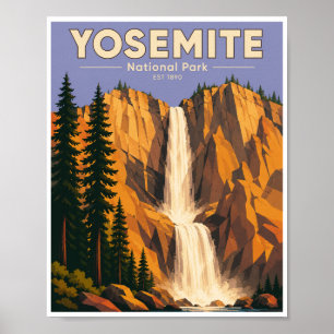 Poster Cachoeira de Nevada Parque Nacional de Yosemite Vi
