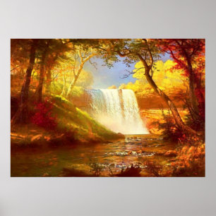 Poster Cachoeira de outono