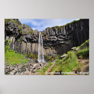 Pôster Cachoeira de Svartifoss, Islândia