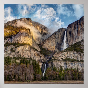 Pôster Cachoeira de Yosemite cênica, Califórnia