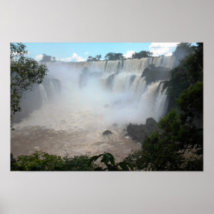 Pôster Cachoeira do Iguaçu Divisa Argentina/Brasil Foto