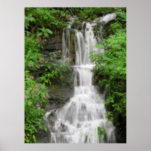 Pôster Cachoeira em montanhas do smokey