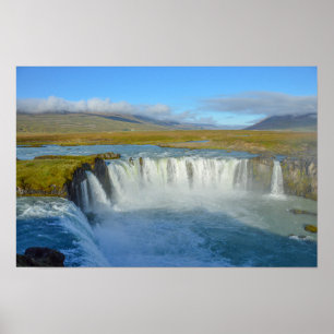 Poster Cachoeira Godafoss, Islândia