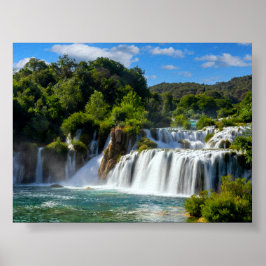 Poster Cachoeira Krka na Croácia